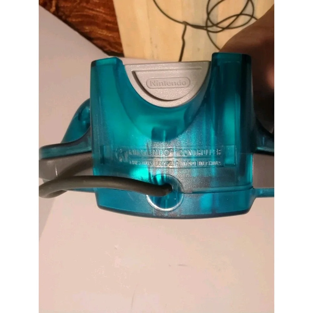 Nintendo 64 Clear Ice Blue Controller OEM NUS-005 Memory Card Tested Funtastic